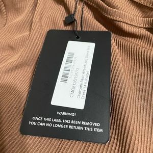 Chocolate ribbed PLT dress